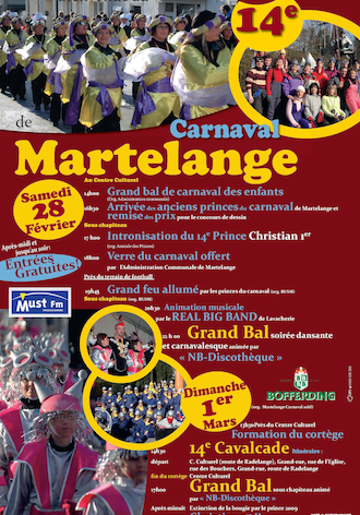 Affiche du Carnaval de Martelange 2009