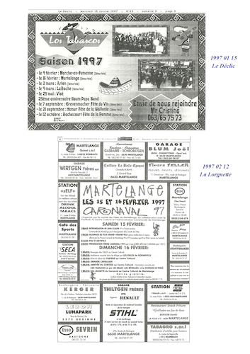 Carnaval de Martelange 1997, La revue de presse de Jean-Claude 1er  †
