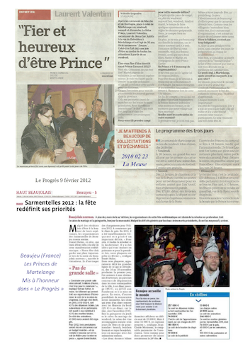 Carnaval de Martelange, Revue de presse de Laurent 1er