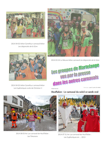 Carnaval de Martelange 2014, La revue de presse de Christian II