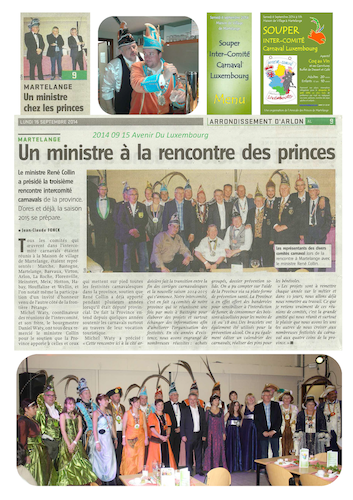 Carnaval de Martelange 2014, La revue de presse de Christian II