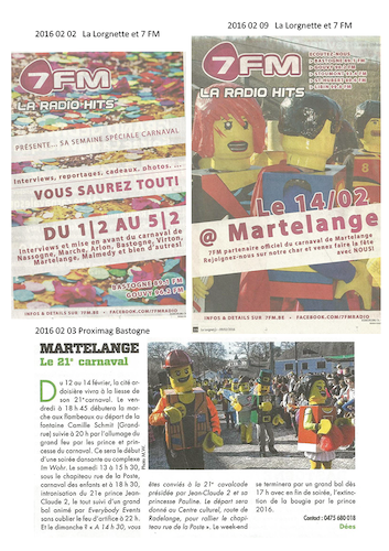 Carnaval de Martelange, Revue de presse de Jean-Claude II
