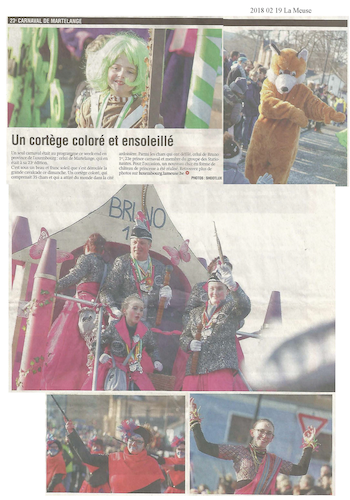 Carnaval de Martelange 2018, La revue de presse de Bruno 1er
