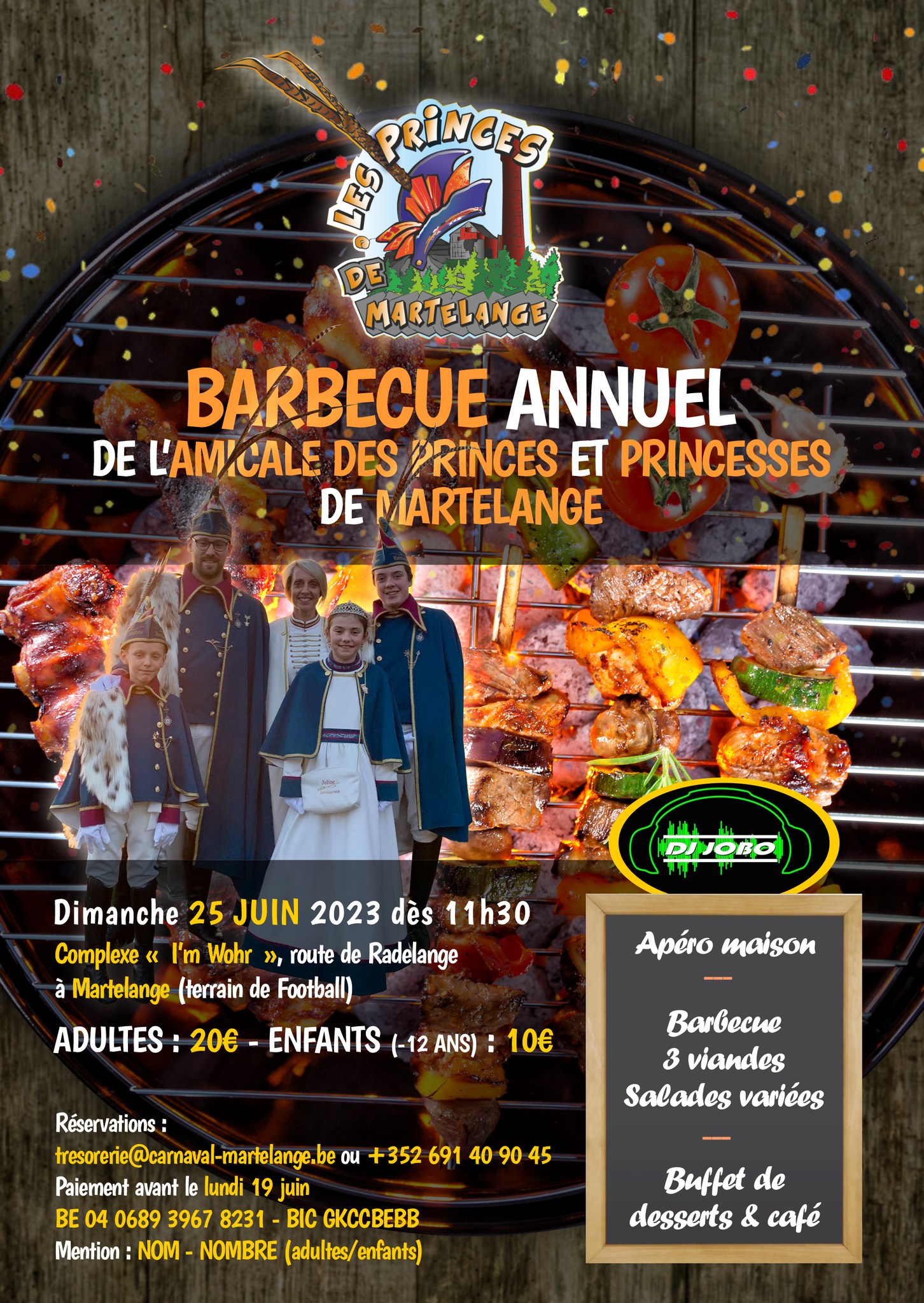 Carnaval de Martelange - Barbecue annuel de l'Amicale des Princes et Princesses