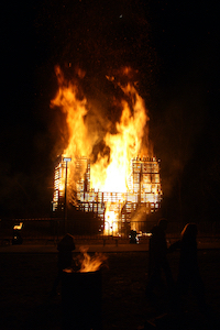 Carnaval de Martelange - Habillage du fendeur et Grand Feu (03-03-2017) 
