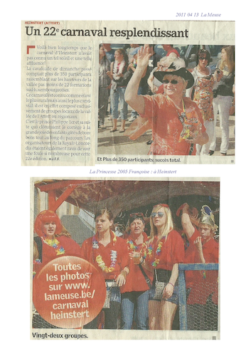 Carnaval de Martelange 2011, La revue de presse de Jiesse 1er