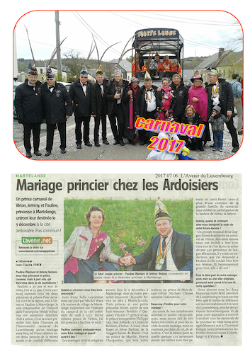 Carnaval de Martelange 2017, La revue de presse de Denis 1er