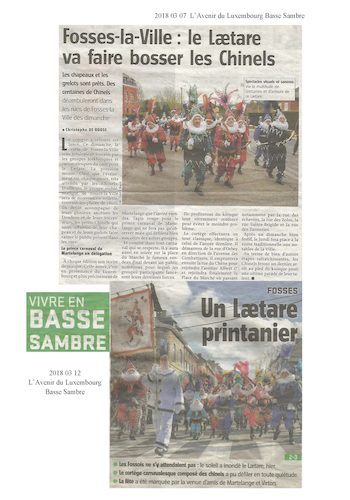 Carnaval de Martelange 2018, La revue de presse de Bruno 1er