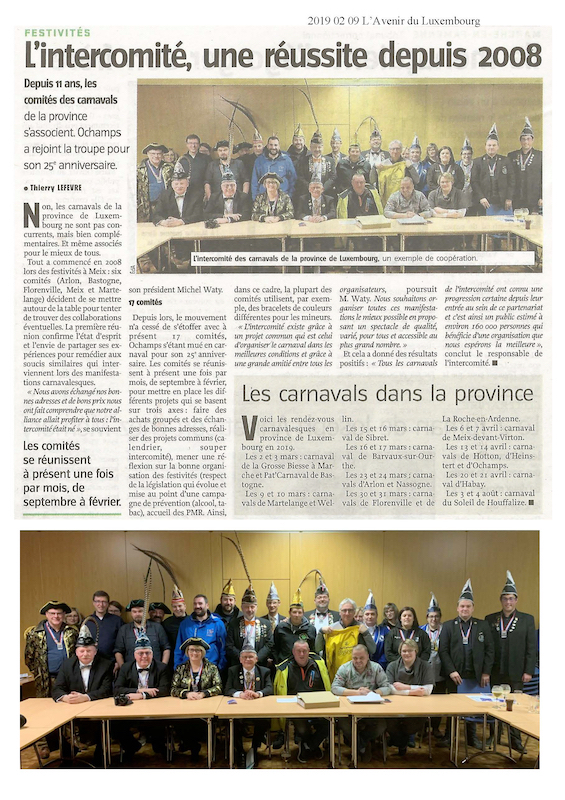 Carnaval de Martelange 2019, La revue de presse de Jean-Michel 1er